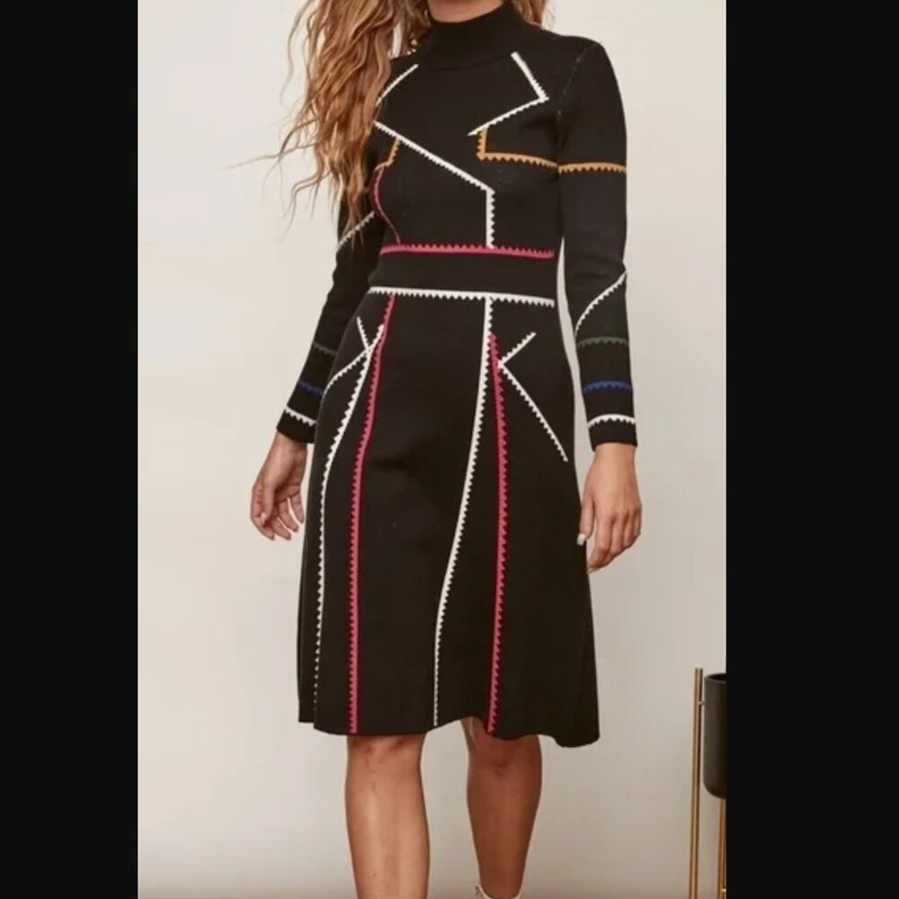EPIK Illusion Trenchcoat Dress